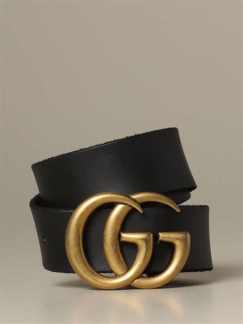 GUCCI CINTURA: Cintura Marmont in pelle 